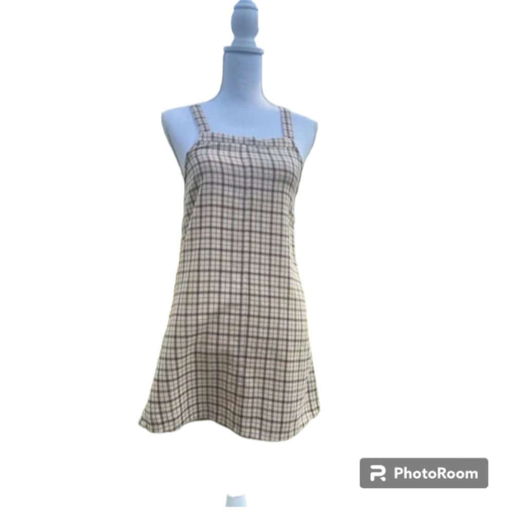 American Eagle NWT Plaid Collegiate Academia Clueless Y2K Jumper Mini Dress …